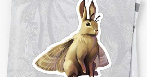 Lolilith – Brown Bunny Moth sticker