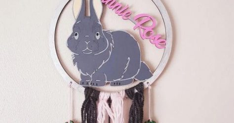 Craftalicious.XO – Personalized bunny wall art